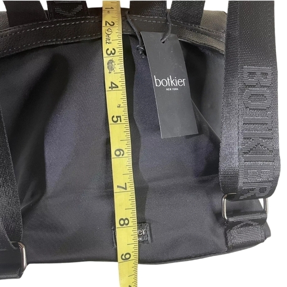 Botkier New York Trigger Black Bag Mini Backpack Black Nylon - Picture 9 of 12